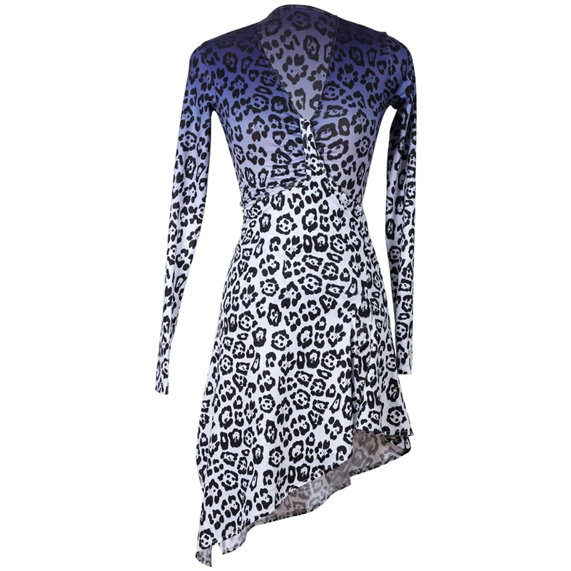 Gradient Leopard Print Latin Dance Dresses For Women Sexy Samba Dance Costume Professional Practice Show Stage Costume BL5252 
Gradient Leopard Print Latin Dance Dresses For Women Sexy Samba Dance Costume Professional Practice Show Stage Costume BL5252