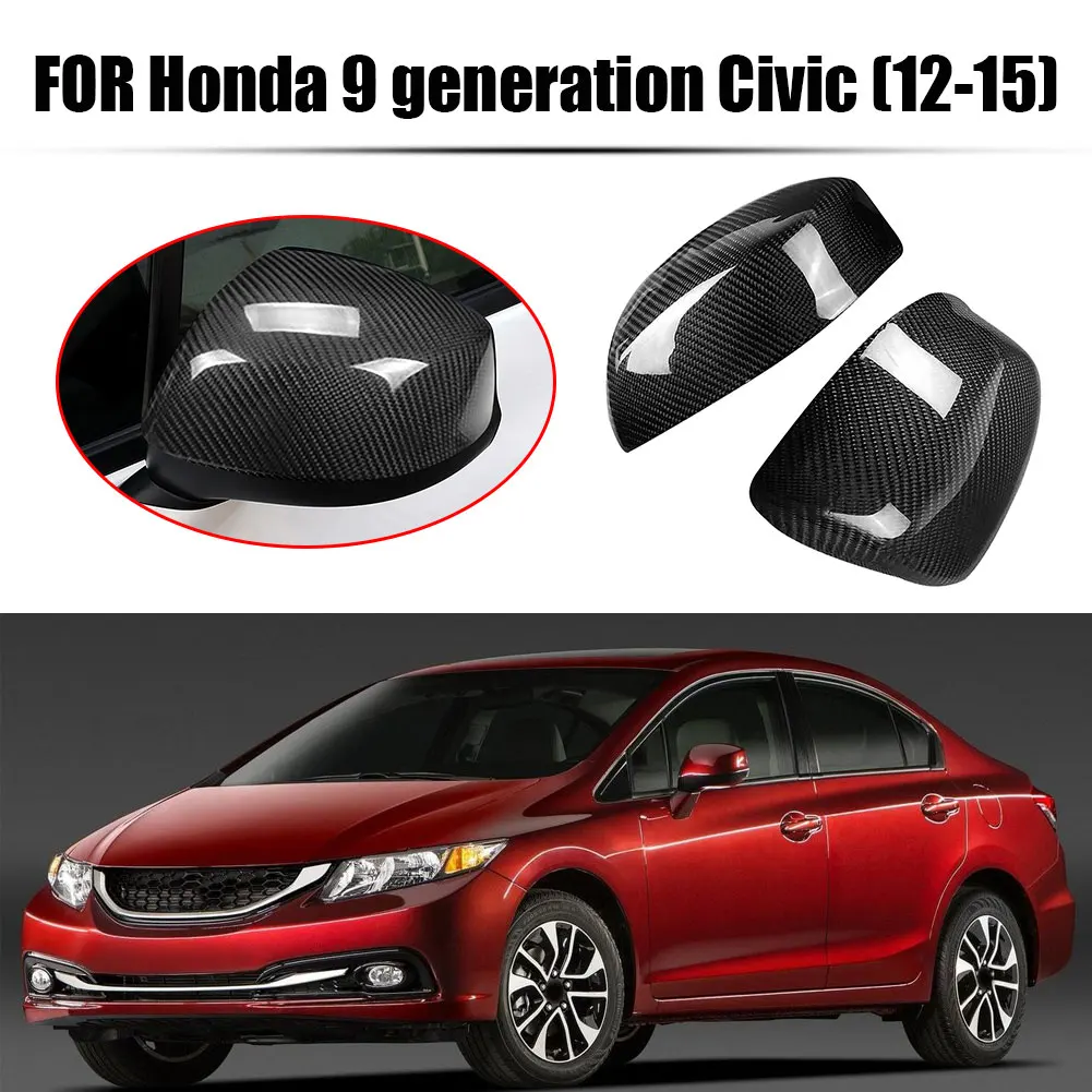 1 Pair Carbon Fiber Replacement Door Mirror Cover Wing Door Side Mirror Housing Shell Cap for Honda Civic 9th Gen 12-15
1 Pair Carbon Fiber Replacement Door Mirror Cover Wing Door Side Mirror Housing Shell Cap for Honda Civic 9th Gen 12-15