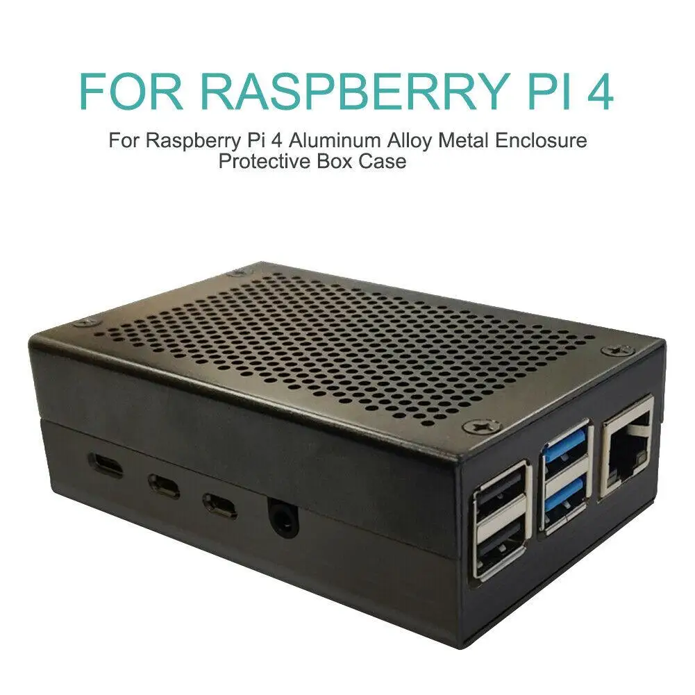 Подходит для Raspberry Pi 4 металлический корпус защитный чехол Корпус алюминиевый