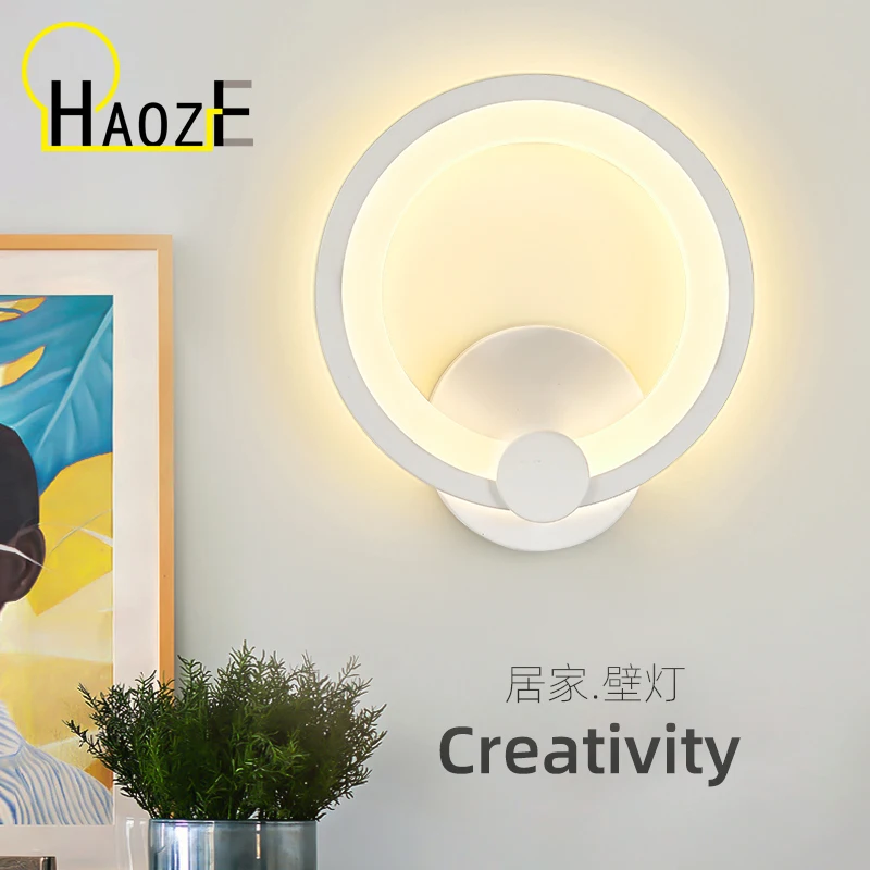New modern and simple interior wall lamp LED creative American room bedside lamp European living room corridor wall lamp
New modern and simple interior wall lamp LED creative American room bedside lamp European living room corridor wall lamp