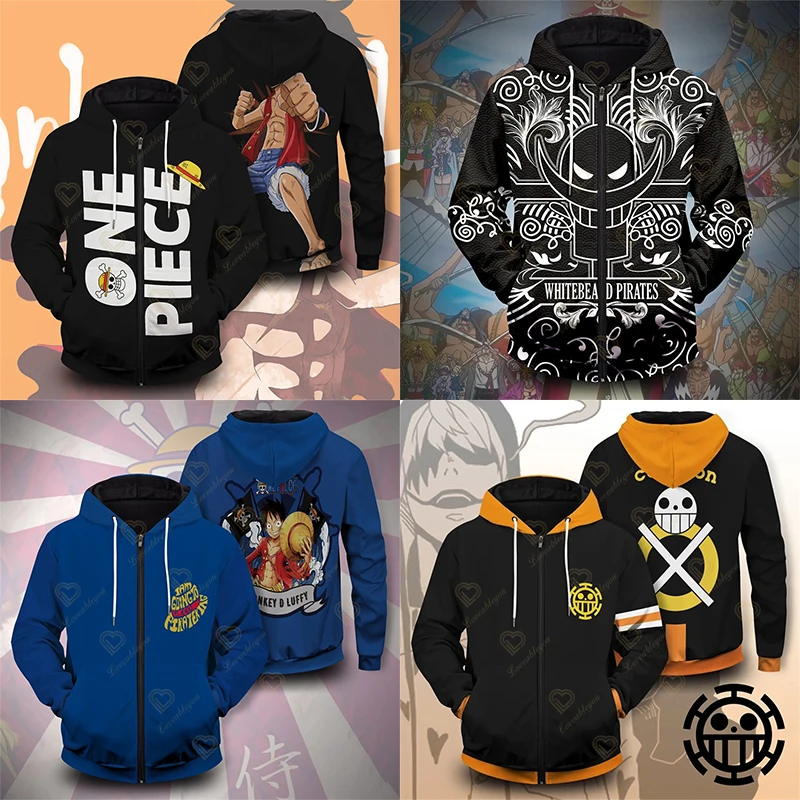 Anime One Piece Cosplay Hoodies 3D Printed Hooded Sweatshirt Men Women Fashion Zip Up Hoodie Harajuku Hip Hop Streetwear Jackets 
Anime One Piece Cosplay Hoodies 3D Printed Hooded Sweatshirt Men Women Fashion Zip Up Hoodie Harajuku Hip Hop Streetwear Jackets