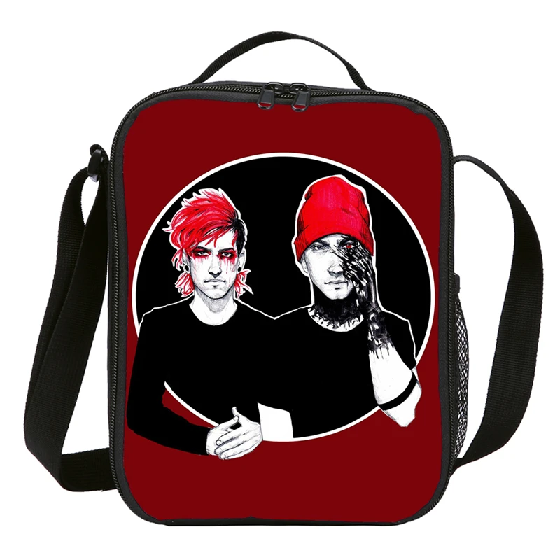 Mini Lunch Bag For Kids Boys Girls Cool Twenty One Pilots 3D Printing Bag Insulated Thermal Picnic Lunchbox Handbags Sac A Main
Mini Lunch Bag For Kids Boys Girls Cool Twenty One Pilots 3D Printing Bag Insulated Thermal Picnic Lunchbox Handbags Sac A Main