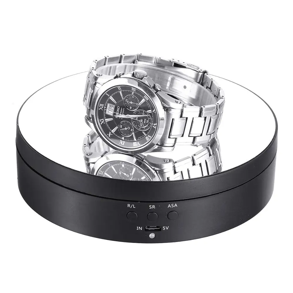 Photography Auto Rotating Turntable 360 Degree Round Remote Automatically Jewelry Display Stand Base for Photo Studio Shooting
Photography Auto Rotating Turntable 360 Degree Round Remote Automatically Jewelry Display Stand Base for Photo Studio Shooting