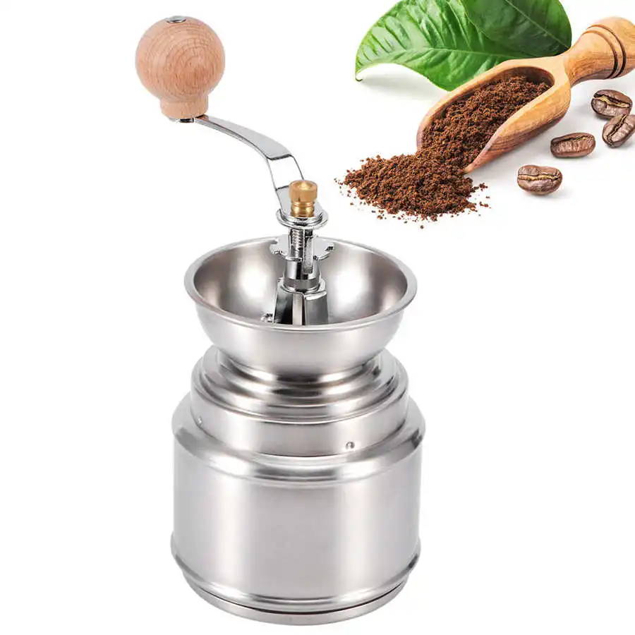 Portable Manual Coffee Grinder Stainless Steel Adjustable Coffe Bean Pepper Mill Household Kitchen Gadgets High Quality
Portable Manual Coffee Grinder Stainless Steel Adjustable Coffe Bean Pepper Mill Household Kitchen Gadgets High Quality