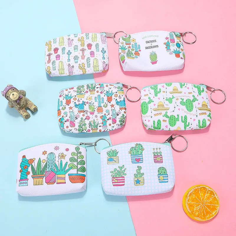 Pu Leather Coin Purses Women Small Wallet Cactus Print Ladies Change Purse Child Girl Mini Zipper Pouch Key Holder Coin Bag
Pu Leather Coin Purses Women Small Wallet Cactus Print Ladies Change Purse Child Girl Mini Zipper Pouch Key Holder Coin Bag
