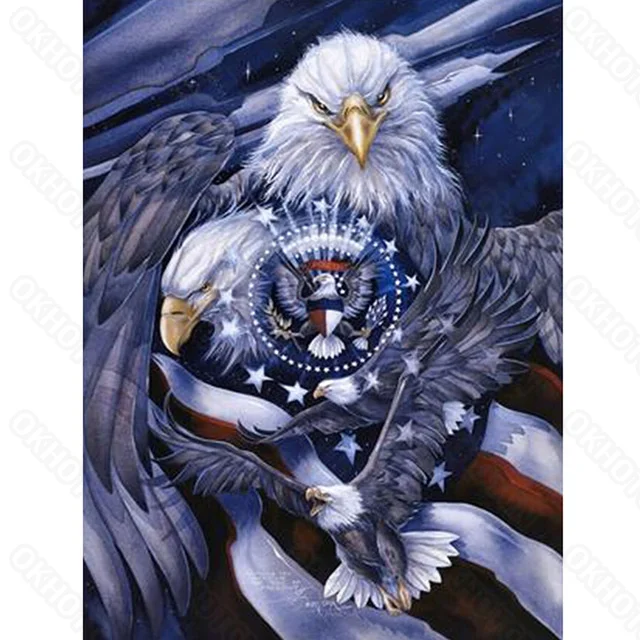 Diy Diamond Painting Eagle Full Circle Diamond Embroidery Owl Animals Mosaic Rhinestone Cross Stitchs Art Wall Home Decoration
Diy Diamond Painting Eagle Full Circle Diamond Embroidery Owl Animals Mosaic Rhinestone Cross Stitchs Art Wall Home Decoration