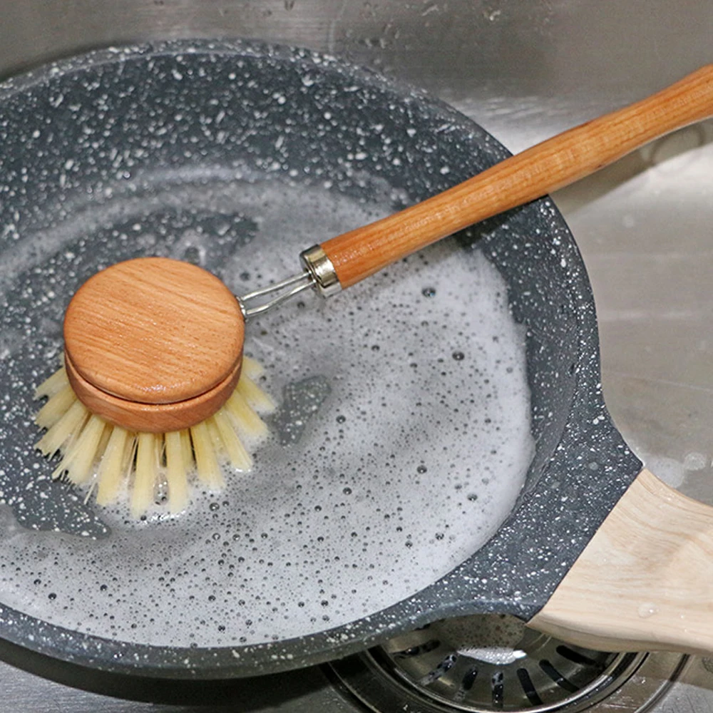 Cleaning Brush Long Handle Wooden Dish Pot Brush Household Kitchen Washing Pan Bowl Cleaning Tools Accessories 
Cleaning Brush Long Handle Wooden Dish Pot Brush Household Kitchen Washing Pan Bowl Cleaning Tools Accessories