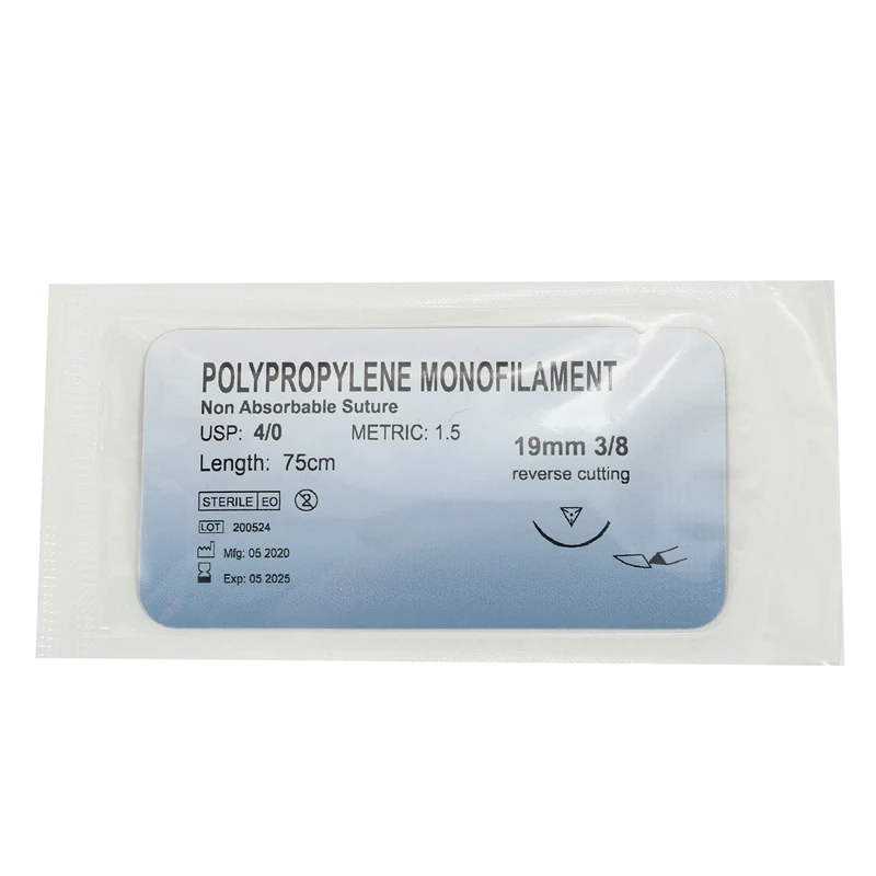 12Pcs Polypropylene Monofilament Thread Needle Suture Training Thread Suture Practice Kit 4/0
12Pcs Polypropylene Monofilament Thread Needle Suture Training Thread Suture Practice Kit 4/0