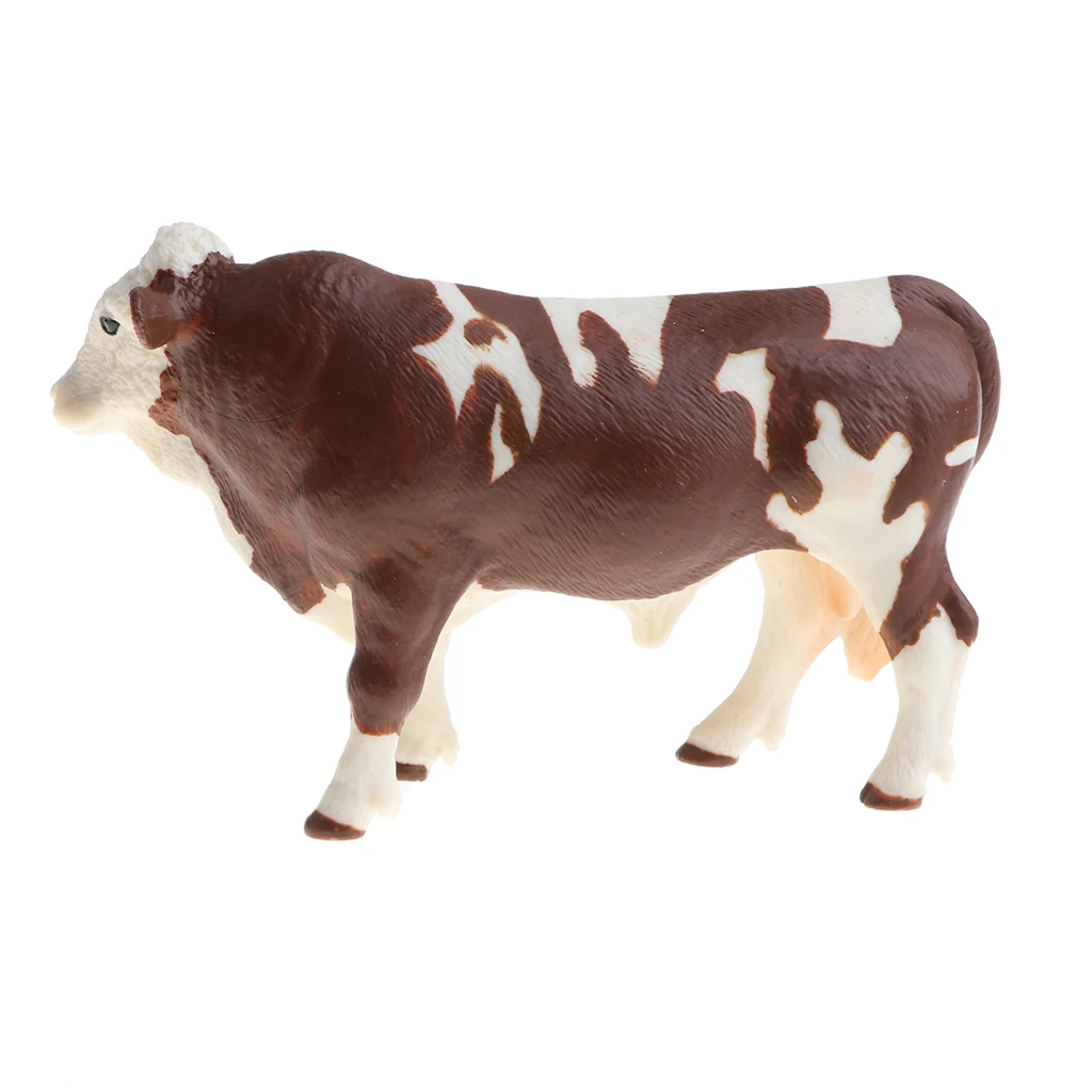 Lovoski Wild Animal Model Toy Yellow Cow Kids Party Favor Toy Presents
