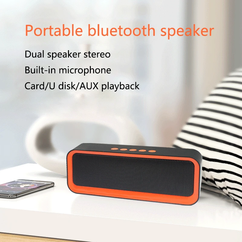 TWS Wireless Speaker Outdoor Bluetooth Subwoofer Mini Speakers TF/USB Dual sound amplifier stereo with microphone 1200mAh 
TWS Wireless Speaker Outdoor Bluetooth Subwoofer Mini Speakers TF/USB Dual sound amplifier stereo with microphone 1200mAh
