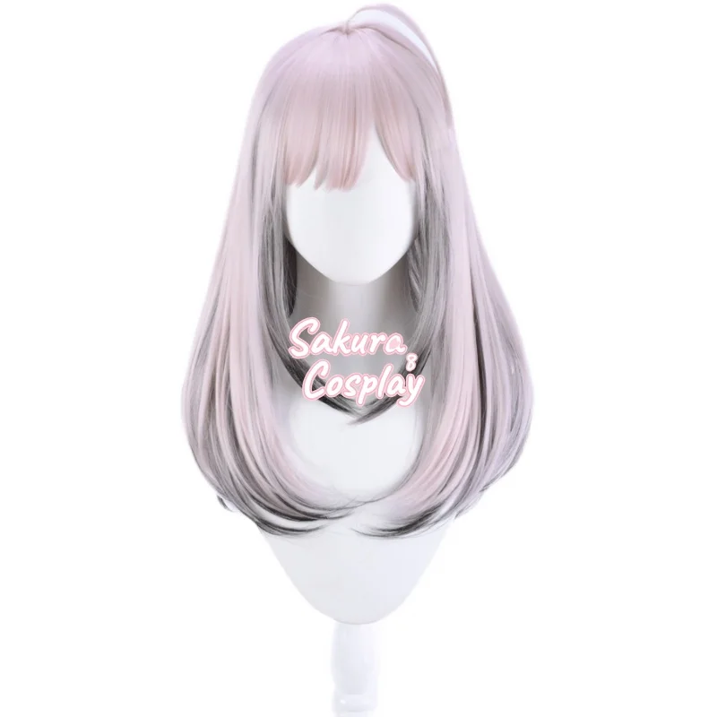 

VTuber Sukoya Kana Youtuber Cosplay Pink Black Gradient Heat Resistant Synthetic Hair Halloween Carnival Party + Free Wig Cap