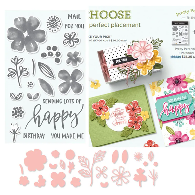 Flower Metal Cutting Dies and Stamps Stencils for Scrapbooking/Photo Album Decorative Embossing Paper Cards
Flower Metal Cutting Dies and Stamps Stencils for Scrapbooking/Photo Album Decorative Embossing Paper Cards
