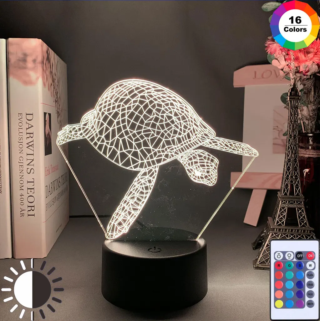 Animal 3D Illusion Table Lamp Tortoise Light for Kids Bedroom Decoration Nightlight Led Rgb Touch Sensor Night Light Tortoise
Animal 3D Illusion Table Lamp Tortoise Light for Kids Bedroom Decoration Nightlight Led Rgb Touch Sensor Night Light Tortoise
