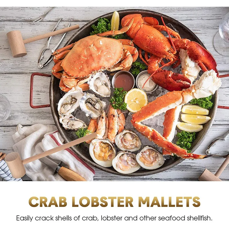 36 Pieces Wooden Crab Lobster Mallets Seafood Shellfish Crab Wood Hammers Mallets for Cracking Seafood Tool Supplies
36 Pieces Wooden Crab Lobster Mallets Seafood Shellfish Crab Wood Hammers Mallets for Cracking Seafood Tool Supplies