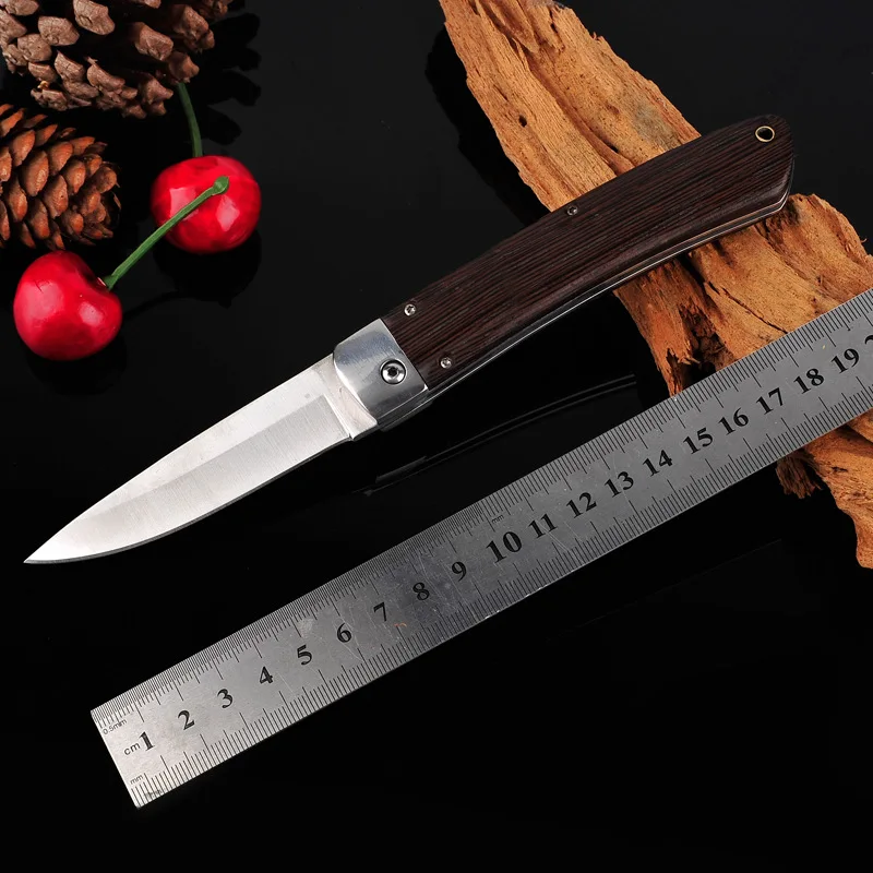 120PCS AUTO Camping Folding Knife Stainless Steel Pocket Knife Wood Handle Outdoors Tactical Survival Knives EDC Tool
120PCS AUTO Camping Folding Knife Stainless Steel Pocket Knife Wood Handle Outdoors Tactical Survival Knives EDC Tool