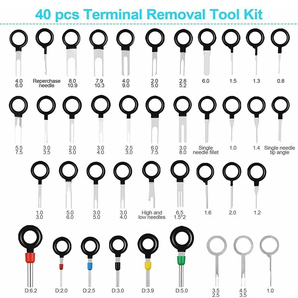 91 Pieces Of Car Connector Pin Removal Tool Pin Release Tool Release Tool Set DE Virtual Warehouse Pin Ejector 91 (41+36+8+3+3)
91 Pieces Of Car Connector Pin Removal Tool Pin Release Tool Release Tool Set DE Virtual Warehouse Pin Ejector 91 (41+36+8+3+3)