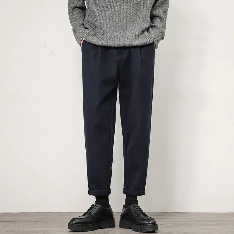 Privathinker Woolen Casual Pants Men's Straight Loose New Trousers Thickened 2022 Autumn Winter Fashion Pants For Male
Privathinker Woolen Casual Pants Men's Straight Loose New Trousers Thickened 2022 Autumn Winter Fashion Pants For Male