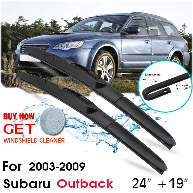 Car Wiper Blade Front Window Windshield Rubber Silicon Refill Wipers For Subaru Outback 2003-2009 24"+19" Car Accessories
Car Wiper Blade Front Window Windshield Rubber Silicon Refill Wipers For Subaru Outback 2003-2009 24"+19" Car Accessories