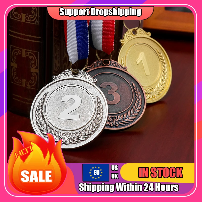 3PCS Metal Award Medals sports medals Academics Award Any Competition with Neck Ribbon Gold Silver Bronze Olympic Style Outdoor
3PCS Metal Award Medals sports medals Academics Award Any Competition with Neck Ribbon Gold Silver Bronze Olympic Style Outdoor