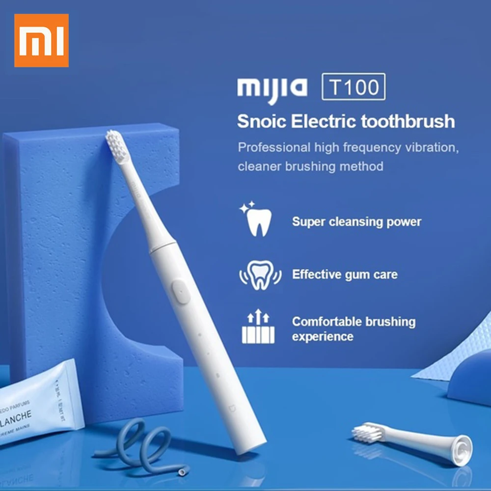 Xiaomi Mijia T100 Sonic Electric Toothbrush Mi Smart Tooth Brush Colorful USB Rechargeable IPX7 Waterproof For Toothbrushes head
Xiaomi Mijia T100 Sonic Electric Toothbrush Mi Smart Tooth Brush Colorful USB Rechargeable IPX7 Waterproof For Toothbrushes head