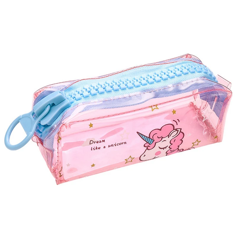Transparent Unicorn Pencil Case Big zipper Capacity School Pencil Bag Storage pouch pen box School Supplies Stationery gift
Transparent Unicorn Pencil Case Big zipper Capacity School Pencil Bag Storage pouch pen box School Supplies Stationery gift