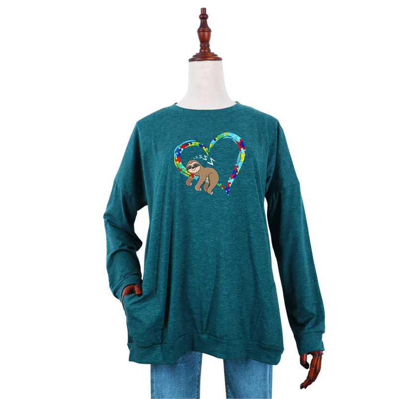 Lazy Sloth Print Sweatshirt Women 2020 Autumn Winter Casual O-neck Long Sleeve Hoodie Shirt Female Pockets Sweatshirts Pullover
Lazy Sloth Print Sweatshirt Women 2020 Autumn Winter Casual O-neck Long Sleeve Hoodie Shirt Female Pockets Sweatshirts Pullover