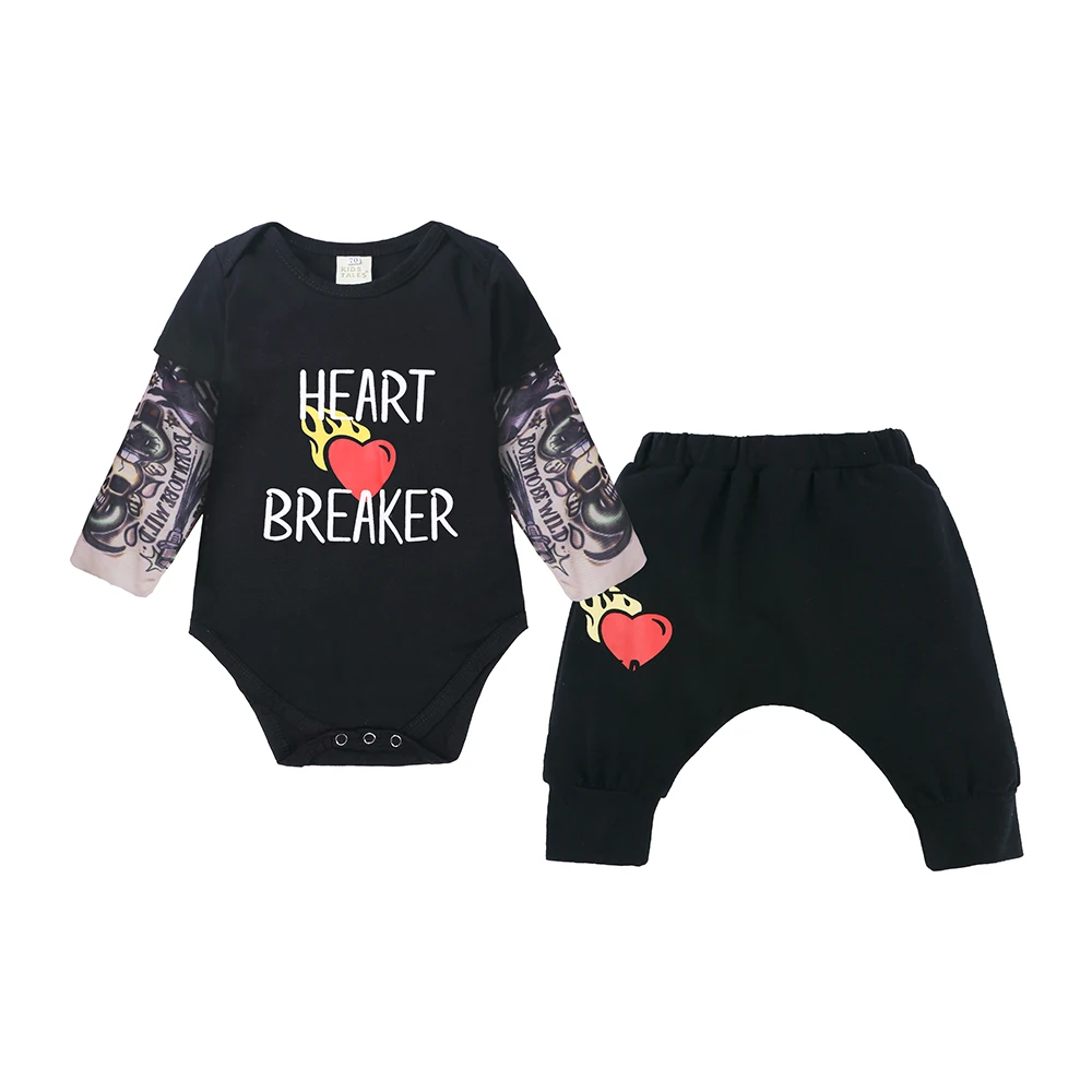 Novelty Baby Boy Clothes Summer Newborn Clothes Girls Outfit Cotton Tattoo Long Sleeve Romper+Pants Baby Clothing 3-24 Months
Novelty Baby Boy Clothes Summer Newborn Clothes Girls Outfit Cotton Tattoo Long Sleeve Romper+Pants Baby Clothing 3-24 Months