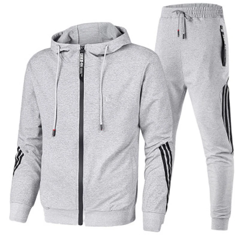 2021 New Cross-Border Leisure Sports Suit Fashion Hooded Zipper Couple Running Suit Three-Pole Color Matching Slim Student Suit
2021 New Cross-Border Leisure Sports Suit Fashion Hooded Zipper Couple Running Suit Three-Pole Color Matching Slim Student Suit