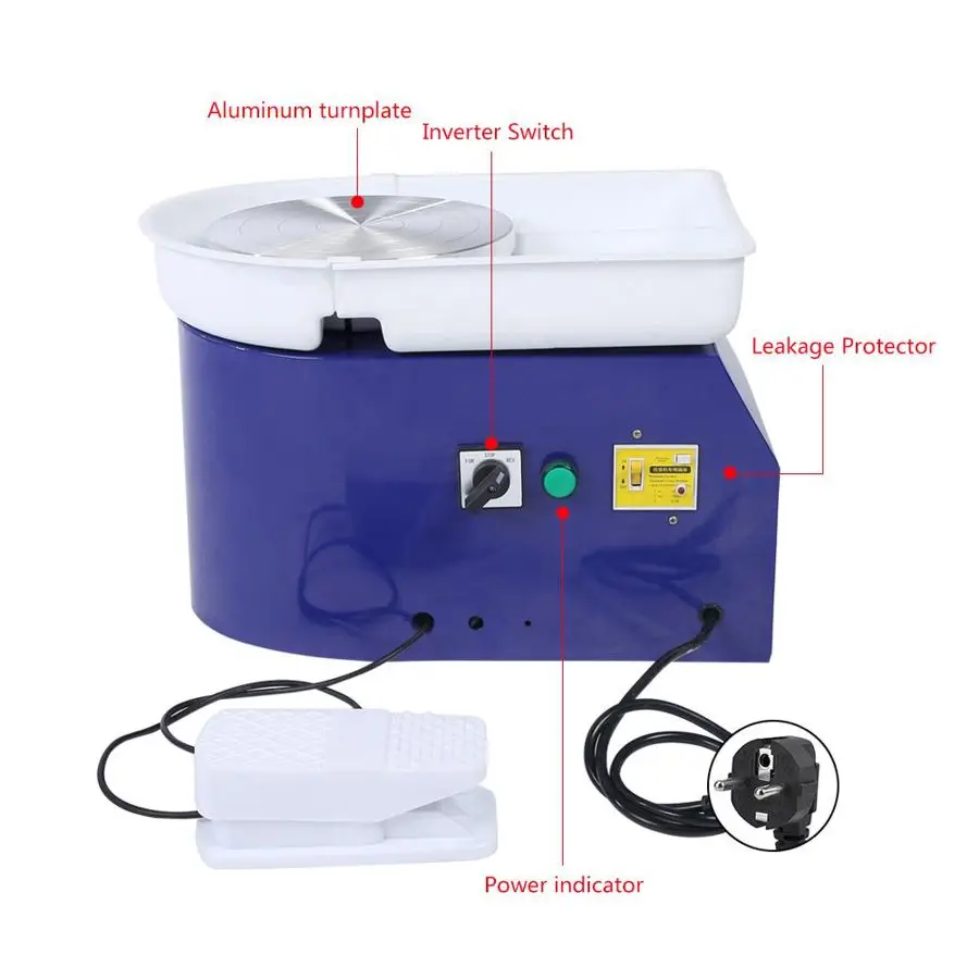 Pottery Art Machine 350W 24cm Brushless Electric Pottery Wheel Machine for Student and Amateur electric pottery wheel
Pottery Art Machine 350W 24cm Brushless Electric Pottery Wheel Machine for Student and Amateur electric pottery wheel
