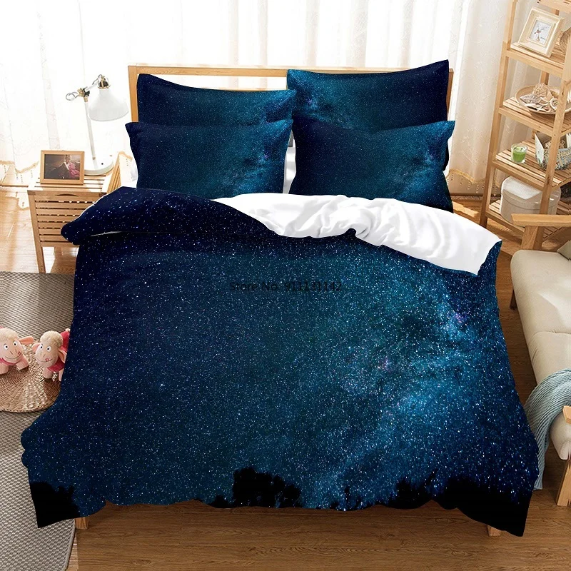 Beautiful Night Sky Pattern Down Bed Cover Pillowcase 3D Landscape Digital Print Bedding Set Home Textile
Beautiful Night Sky Pattern Down Bed Cover Pillowcase 3D Landscape Digital Print Bedding Set Home Textile