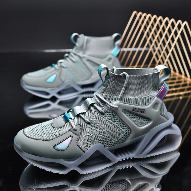 Мужская дышащая сетчатая повседневная обувь с высоким верхом, модная спортивная обувь, мягкая нескользящая обувь на платформе для занятий ...
Мужская дышащая сетчатая повседневная обувь с высоким верхом, модная спортивная обувь, мягкая нескользящая обувь на платформе для занятий ...