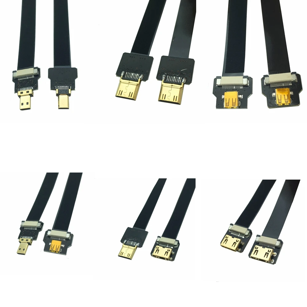 Ленты плоский кабель FPV HD-Кабель Micro HD-Mini HD-90 градусов адаптер HDMI/DVI-совместимость 5 см-80 см FPC шаг 20pin разъем
Ленты плоский кабель FPV HD-Кабель Micro HD-Mini HD-90 градусов адаптер HDMI/DVI-совместимость 5 см-80 см FPC шаг 20pin разъем
