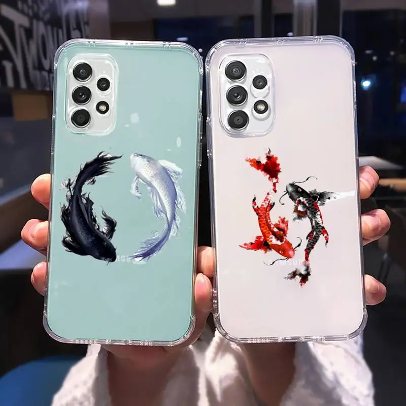 Animal Koi Fish Phone Case for Samsung A 51 50 52 12 21s 31 40 70 71 note S 20 10 21 ultra plus fe clear coque shell funda
Animal Koi Fish Phone Case for Samsung A 51 50 52 12 21s 31 40 70 71 note S 20 10 21 ultra plus fe clear coque shell funda