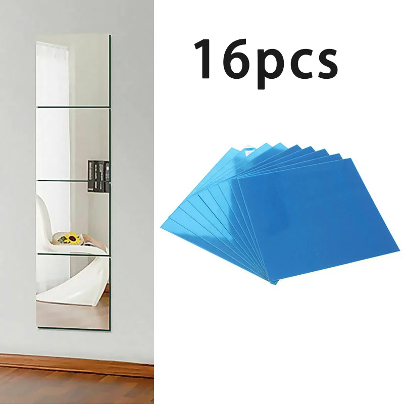 16pcs/set 15CM Square Mirror Glass Tile Wall Stickers Decal Mosaic Home Living Room Bathroom Decor Long Mirror
16pcs/set 15CM Square Mirror Glass Tile Wall Stickers Decal Mosaic Home Living Room Bathroom Decor Long Mirror