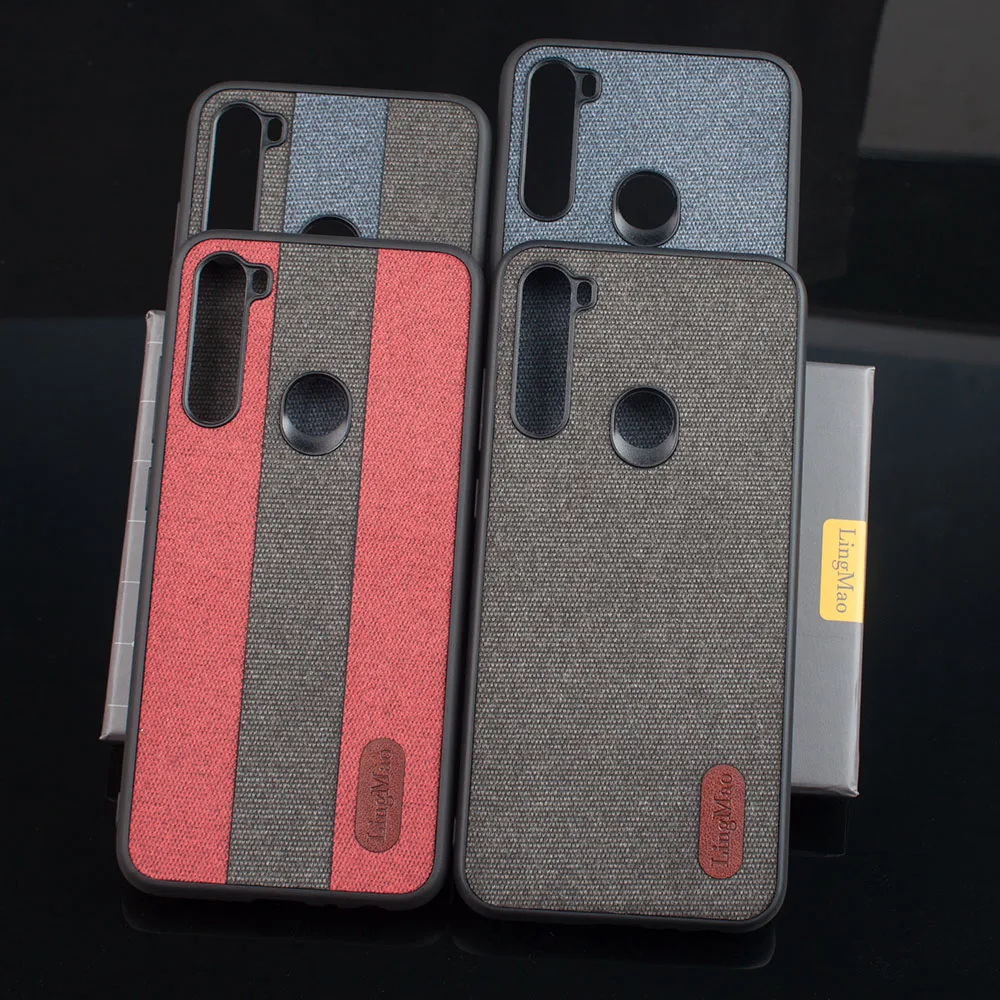 Чехол держатель для xiaomi redmi note 8t чехол телефона Холщовый силиконовый Lingmao из ТПУ с