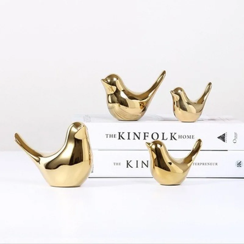 1Pc Nordic Style Decorative Ceramic Golden Bird Home Small Ornaments Living Room Decoration Gift for Wedding Home Decoration
1Pc Nordic Style Decorative Ceramic Golden Bird Home Small Ornaments Living Room Decoration Gift for Wedding Home Decoration
