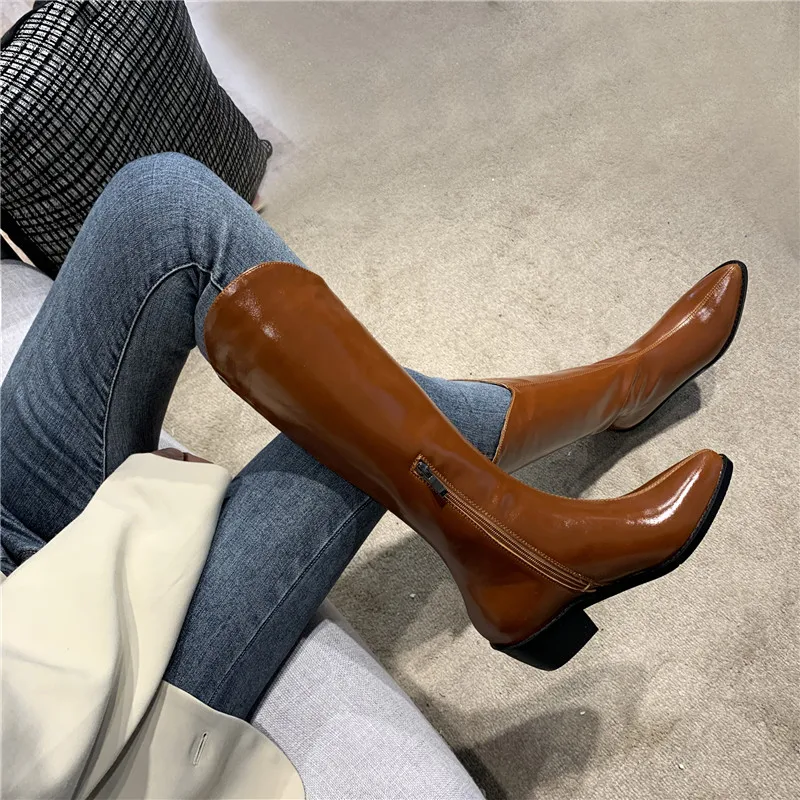 FEDONAS 2021 Fall Booties Woman High Heels Winter Newest Genuine Leather Knee High Boots For Women Side Zipper Shoes Woman Heels
FEDONAS 2021 Fall Booties Woman High Heels Winter Newest Genuine Leather Knee High Boots For Women Side Zipper Shoes Woman Heels