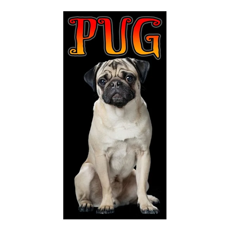 Cute Pug Dog Beach Towel Funny Lovely Pug Dogs Bath Sports Towel Puppy Animal Pet Microfiber Lightweight Large Sports Pool Towel
Cute Pug Dog Beach Towel Funny Lovely Pug Dogs Bath Sports Towel Puppy Animal Pet Microfiber Lightweight Large Sports Pool Towel