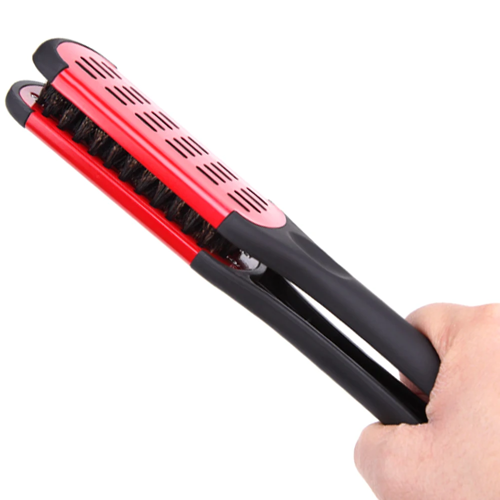 Hair Straightening Comb Double Sided Brush Clamp Hair Straightener Straight Curling Comb Splint Comb Red Hot Brush Straightener
Hair Straightening Comb Double Sided Brush Clamp Hair Straightener Straight Curling Comb Splint Comb Red Hot Brush Straightener