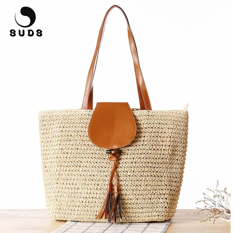 New Women Handmade Woven Straw Beach Bag Female High Quality Casual Vacation Lady Shoulder Bag Summer Tassel Handbag Tote Bag
New Women Handmade Woven Straw Beach Bag Female High Quality Casual Vacation Lady Shoulder Bag Summer Tassel Handbag Tote Bag
