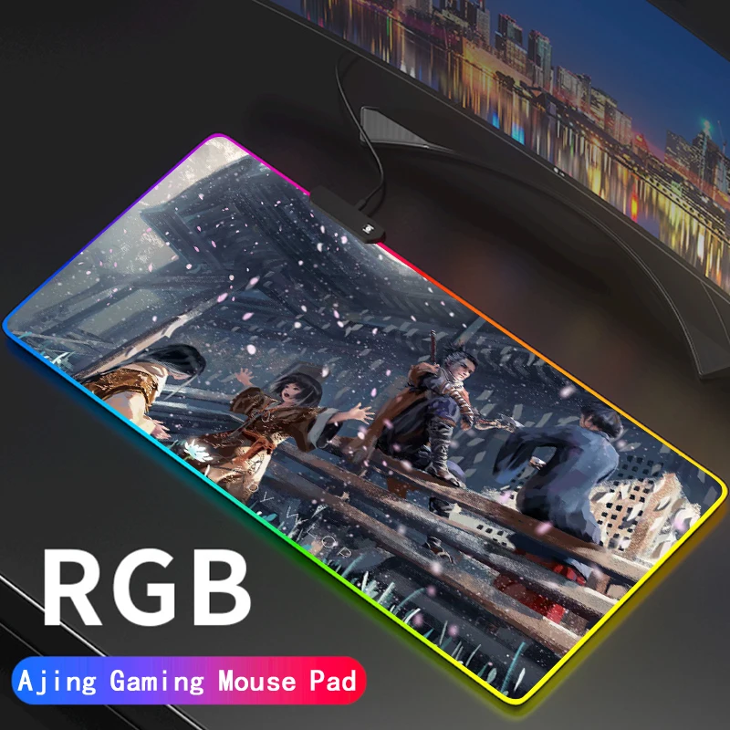 Большой компьютерный коврик для клавиатуры с аниме SEKIRO Rgb, большой светодиодный светящийся коврик для мыши, игровой светящийся Коврик Для М...
Большой компьютерный коврик для клавиатуры с аниме SEKIRO Rgb, большой светодиодный светящийся коврик для мыши, игровой светящийся Коврик Для М...