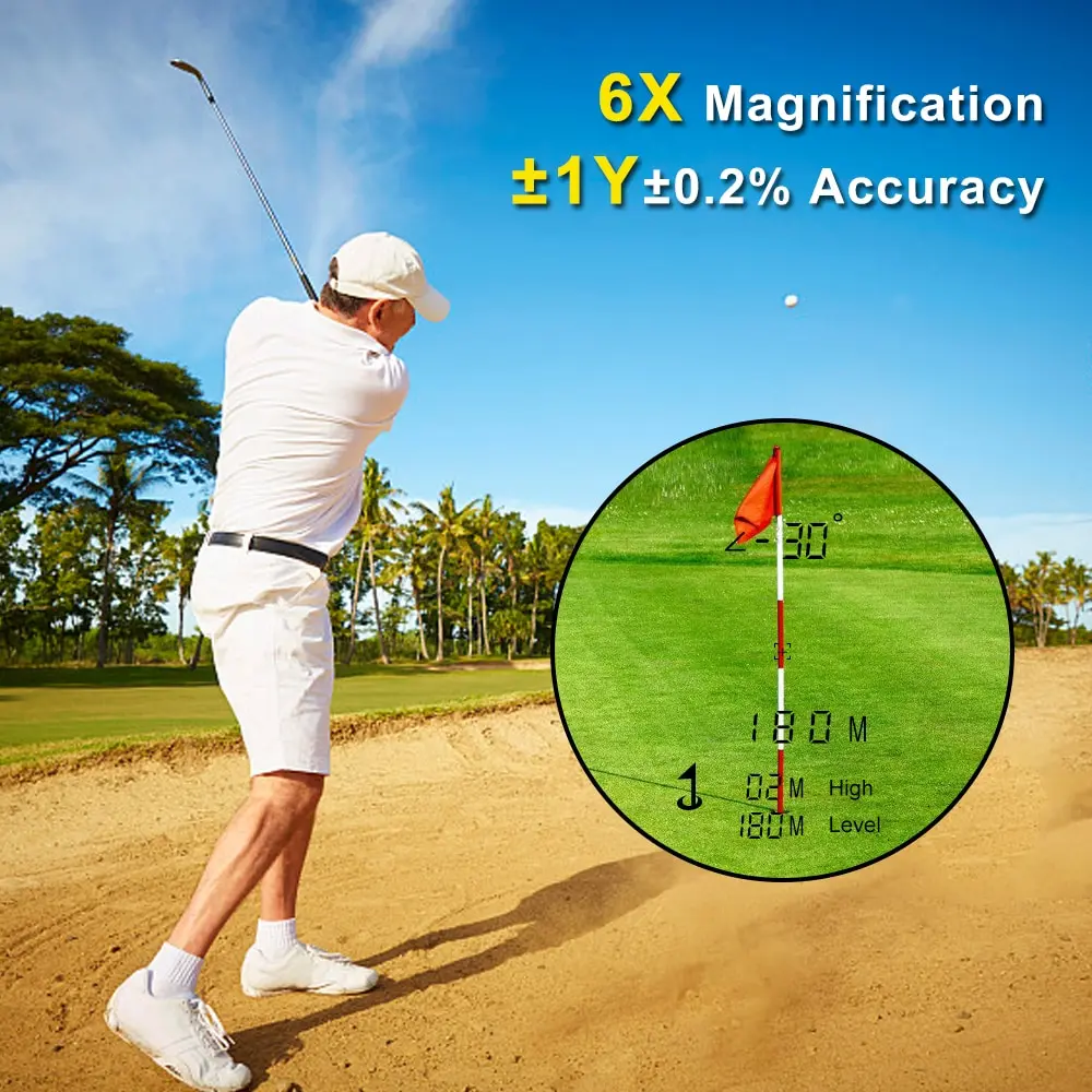 600M Golf Laser Rangefinder Precision Range Finder 6X Magnification Distance Meter Angle Height Range Finder for Golf Hunting
600M Golf Laser Rangefinder Precision Range Finder 6X Magnification Distance Meter Angle Height Range Finder for Golf Hunting