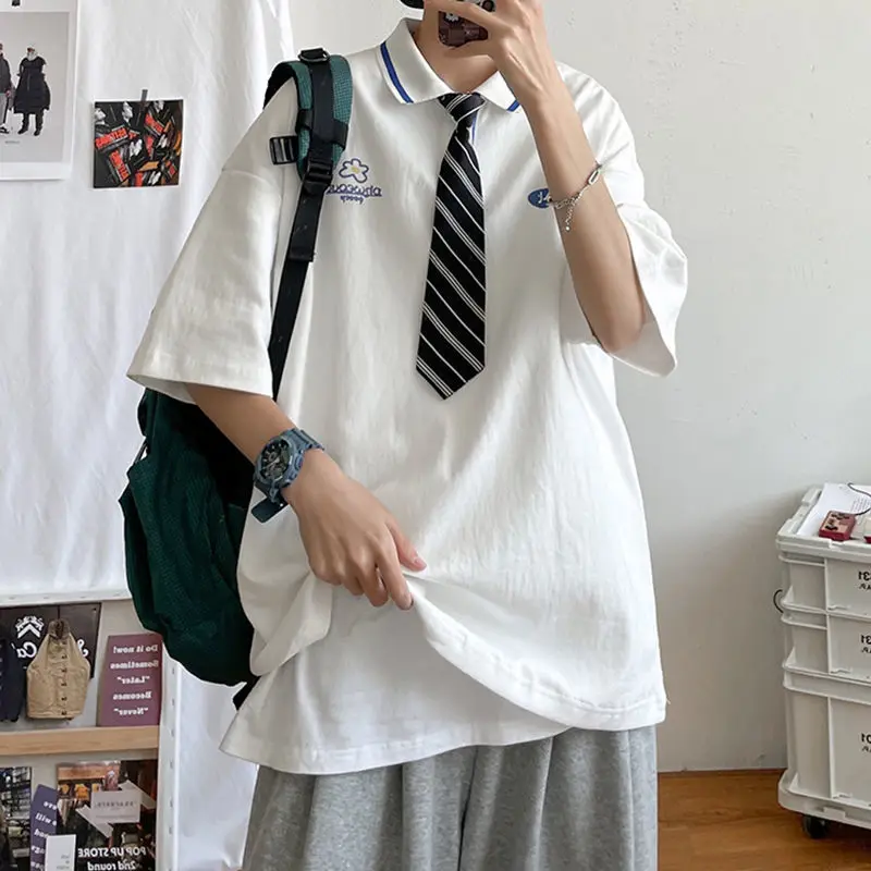 Spring Summer New Solid Color Oversize T-Shirt Simple Street Style Fashion 2022 Clothes Male Fashion Cool Teen Couple Black Tops
Spring Summer New Solid Color Oversize T-Shirt Simple Street Style Fashion 2022 Clothes Male Fashion Cool Teen Couple Black Tops
