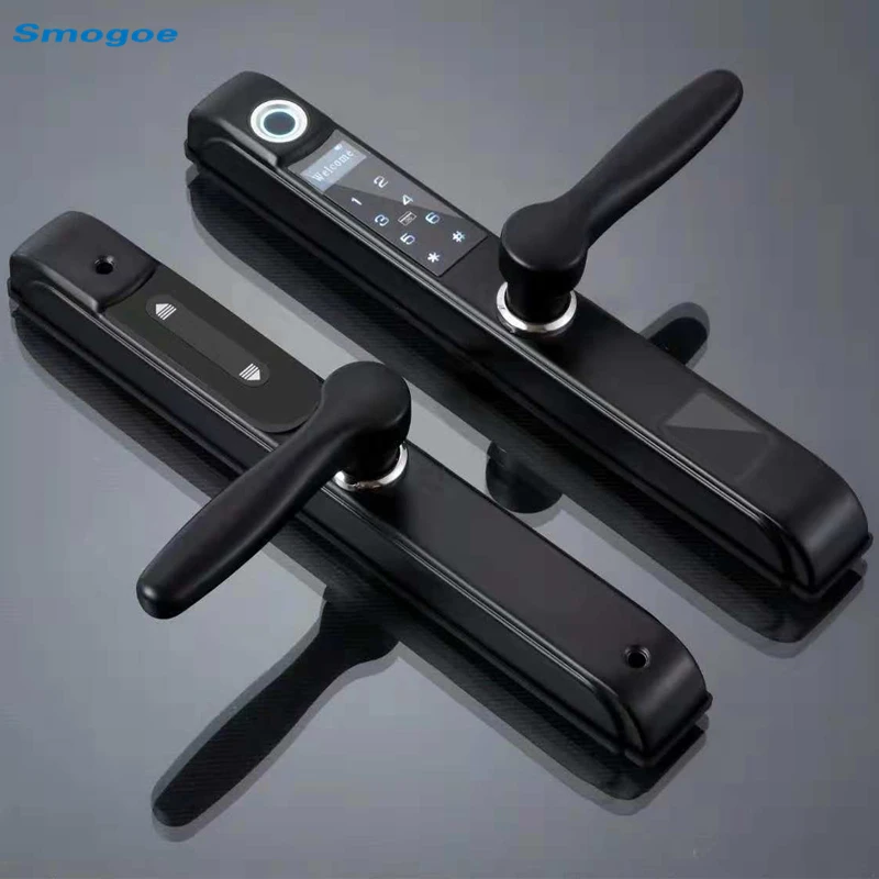 Smogoe Smart Door Electronic Lock Broken Bridge Aluminum Narrow Border Door Fingerprint Smart Lock Password APP RFID Card Unlock
Smogoe Smart Door Electronic Lock Broken Bridge Aluminum Narrow Border Door Fingerprint Smart Lock Password APP RFID Card Unlock