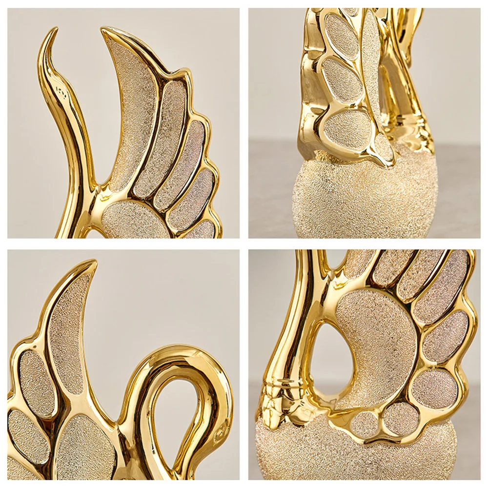 Home Decoration Accessories Couple of Golden Swan Ceramic Ornaments Modern Home Decoration Desk Accessories Figurines Gold Decor
Home Decoration Accessories Couple of Golden Swan Ceramic Ornaments Modern Home Decoration Desk Accessories Figurines Gold Decor