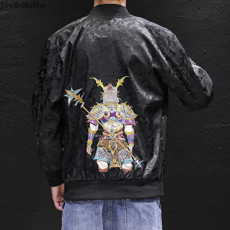 Spring and Autumn Jacket Men's Jacket 2020 Fashion Jacket Chinese-Style Embroidered Baseball Uniform Casual Men's Outerwear 1461
Spring and Autumn Jacket Men's Jacket 2020 Fashion Jacket Chinese-Style Embroidered Baseball Uniform Casual Men's Outerwear 1461