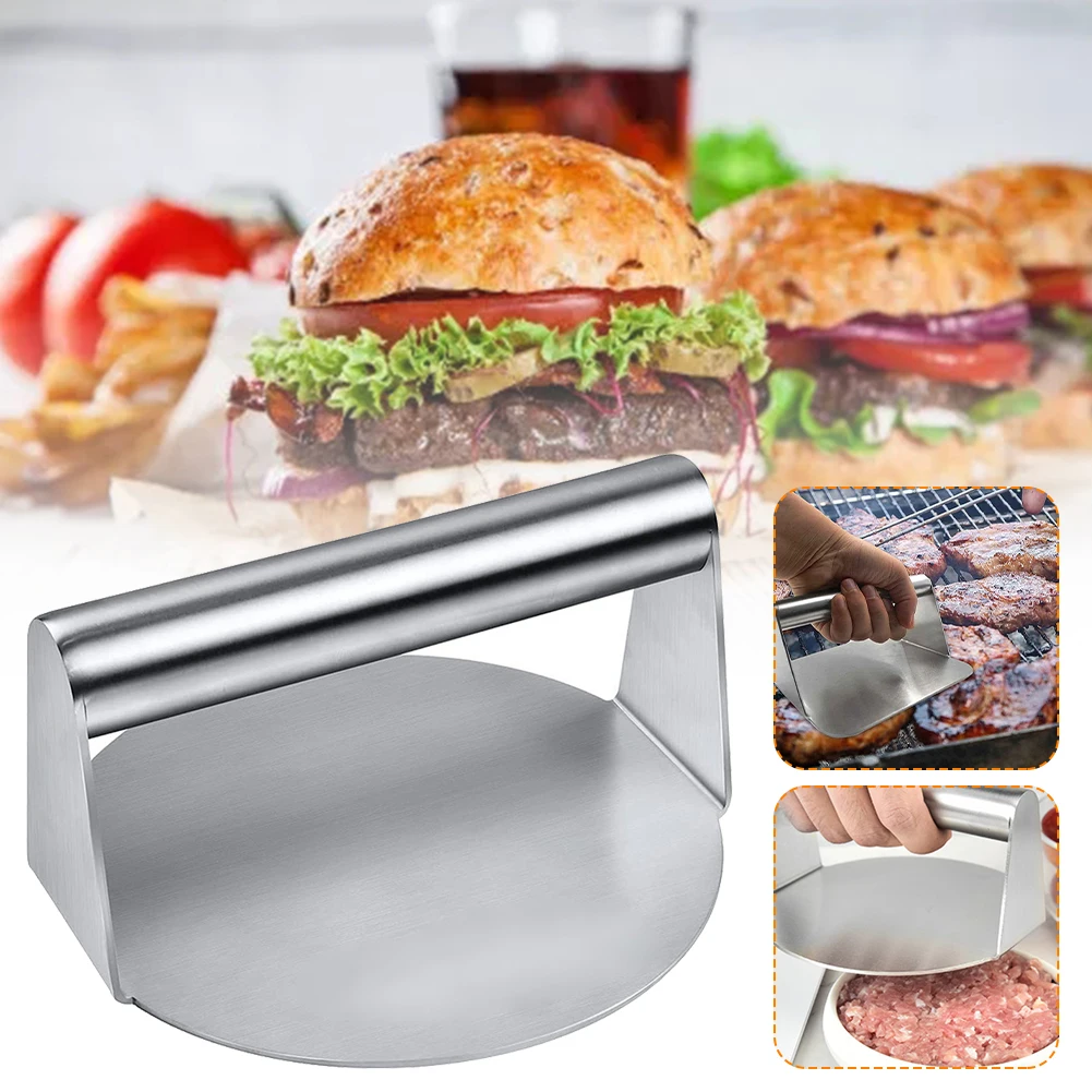 Stainless Steel Burger Press Round/Square Shape Nonstick Burger Smasher Bacon Ham Press Flap Top Grill Griddle Cooking Tool
Stainless Steel Burger Press Round/Square Shape Nonstick Burger Smasher Bacon Ham Press Flap Top Grill Griddle Cooking Tool