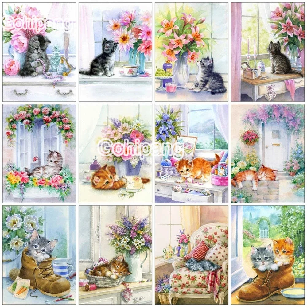 Diamond Embroidery Watercolor Pictures Flowers Cute Cats 5D Diy Cross Stitch Rhinestones Square or Round Diamond Home Wall Decor
Diamond Embroidery Watercolor Pictures Flowers Cute Cats 5D Diy Cross Stitch Rhinestones Square or Round Diamond Home Wall Decor