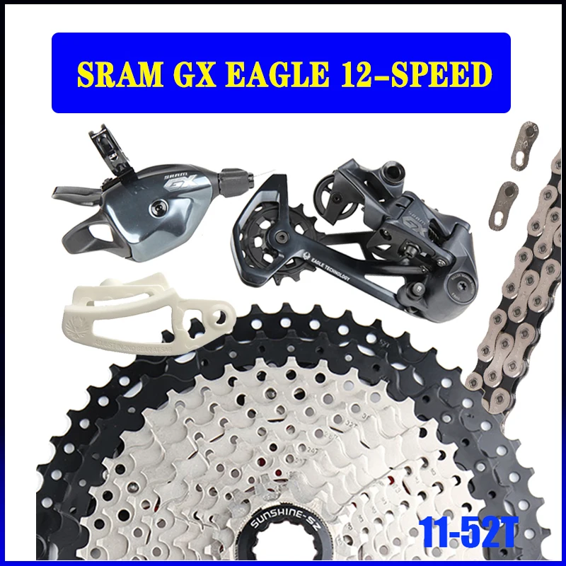 2021 SRAM GX EAGLE 12 Скоростей групповой набор триггерный переключатель передач рычаг заднего переключателя K7 кассета 11-52T HG цепь
2021 SRAM GX EAGLE 12 Скоростей групповой набор триггерный переключатель передач рычаг заднего переключателя K7 кассета 11-52T HG цепь