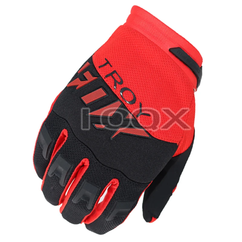 

Troy Fox Motocross Motorbike Downhill MX MTB Dirt Bike Offroad Black Red Gloves Air Mesh Cycling Race Racing Gloves